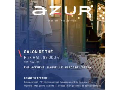 Vente Salon de thé à Marseille 1er