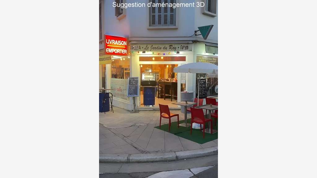 Vente snack street food axe majeur de Nice Nord