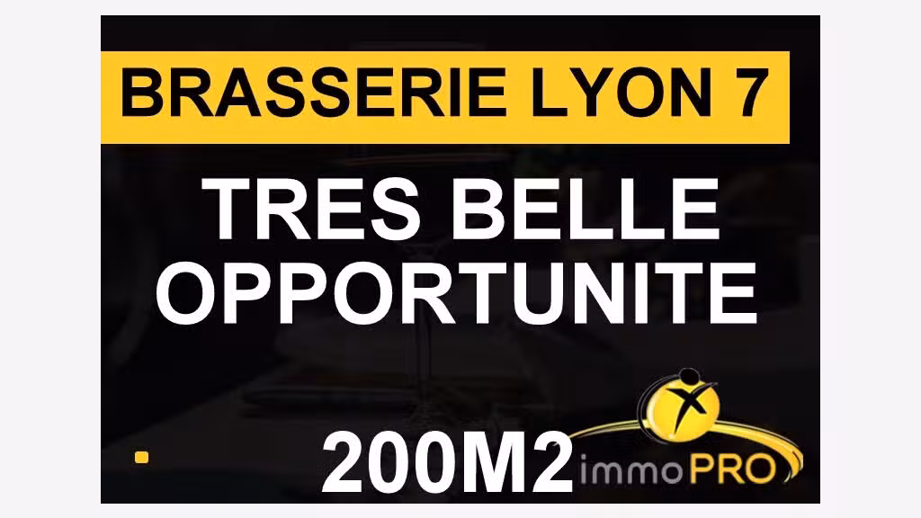 Vend superbe brasserie de 200m² à Lyon 69007 