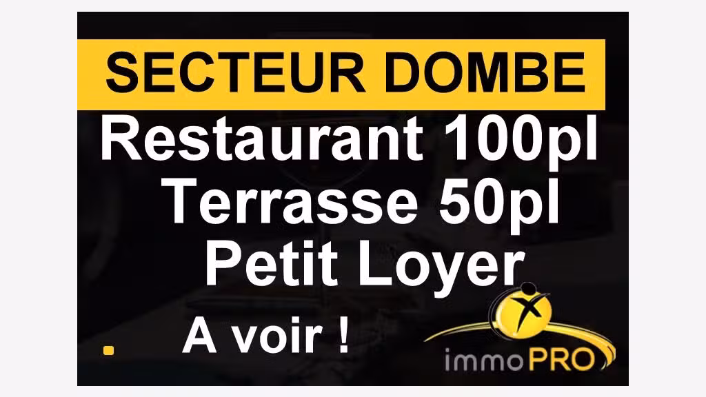Vend restaurant situé au coeur de la Dombe