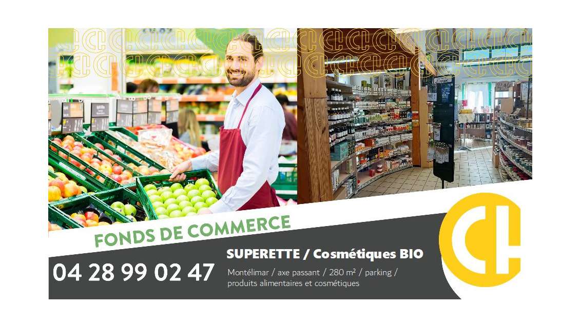 Vente supérette et cosmétiques bio en Drôme Sud