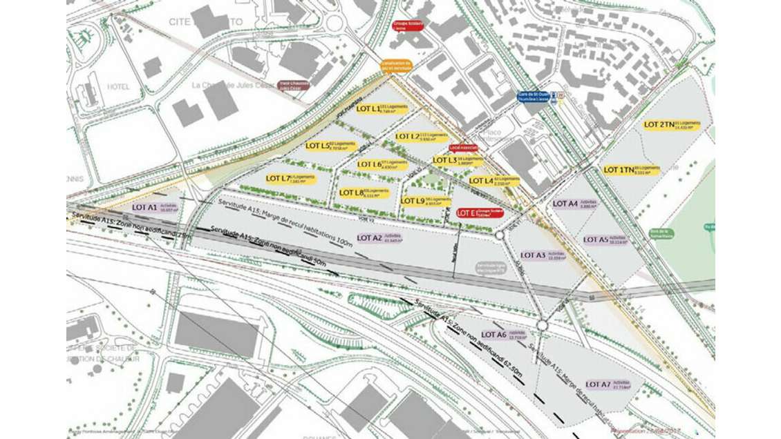 Terrains à vendre près de Cergy-Pontoise ZAC