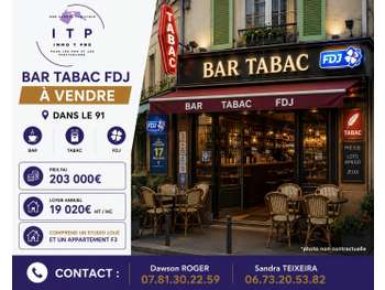 Vente bar tabac FDJ dans la périphérie d'Arpajon