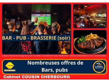 Vente bar pub brasserie Rue Foch à Cherbourg