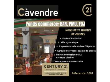 Vente fonds de commerce bar PMU FDJ à Cuisery