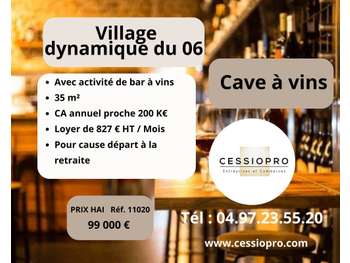 A vendre cave à vins dans village dynamique du 06
