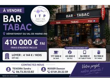 Cède beau bar tabac FDJ dans une belle ville du 94