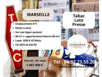 Vente FDC tabac presse refait à neuf à Marseille