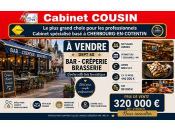 AV bar crêperie centre ville très touristique 50