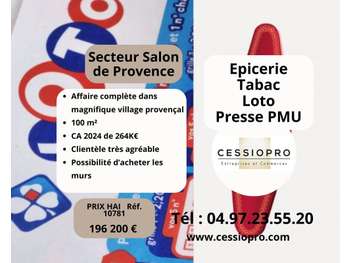 Vente épicerie tabac loto PMU presse Salon de Pce