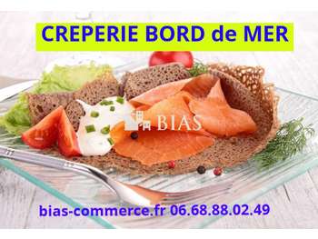 Vente crêperie station bord de mer côte Normande