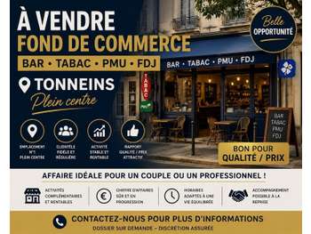 Vente bar tabac PMU FDJ empl n°1 à Tonneins centre