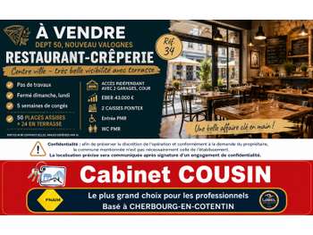 Vente restaurant crêperie empl N°1 à Valognes