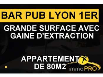 Vente bar pub festif en rue animée de Lyon