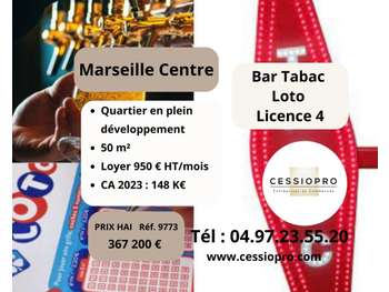 Vente bar tabac lic 4 loto bimbeloteries Marseille