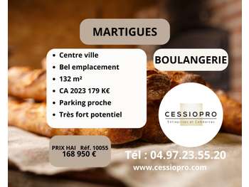 Vente boulangerie en centre-ville de Martigues