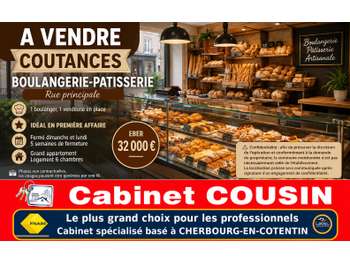 Vente boulangerie pât à Coutances rue principale