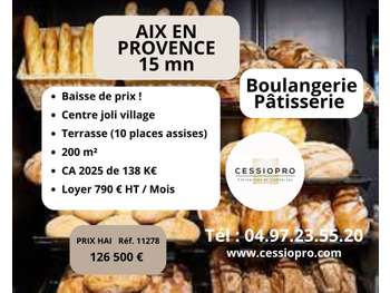 Vente boulangerie pâtisserie fine à Lambesc