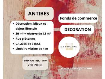 A vendre FDC de décoration dans le Vieil Antibes