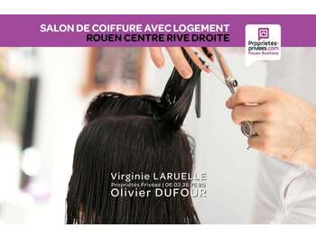 Vente salon de coiffure mixte à Rouen centre