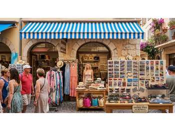 Vente boutique de souvenirs cadeaux sur Cannes