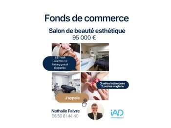 Vente salon d’esthétique Canton de fayence