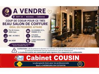 Vente très beau salon de coiffure mixte à Carentan