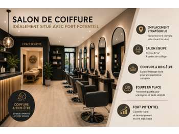 Vente salon de coiffure idéalement situé Chemillé