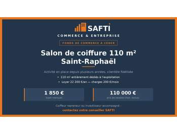 Vente salon de coiffure de 110m² à Saint-Raphaël