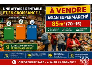 Vente épicerie asiatique à Pantin