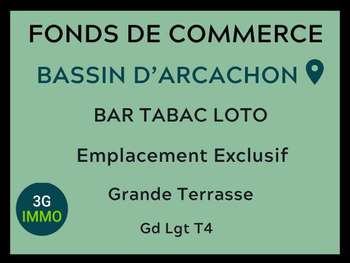 Vente FDC bar tabac loto à Arcachon centre