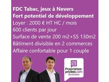 Vente FDC tabac FDJ loto presse empl N°1 à Nevers
