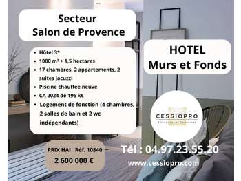 A vendre hôtel 3* murs et fonds Salon de Provence