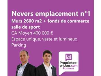 Vente murs et fonds salle de sport Nevers centre