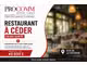 100% des actions restaurant à vendre à St-Benoît