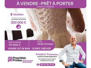 Vente FDC prêt à porter de luxe mode en Morbihan