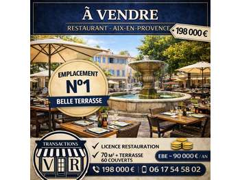 Vente restaurant 70m² empl N°1 Aix-en-Provence