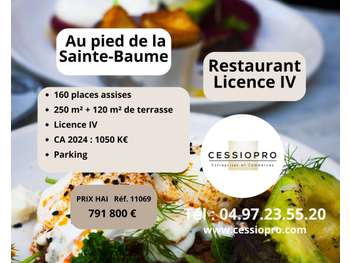 AV restaurant licence IV de 160 couverts à Aubagne