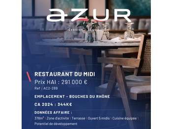 VENTE Restaurant du midi en zone d'activité