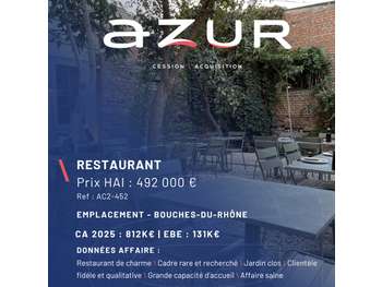 VENTE restaurant de charme dans le 13