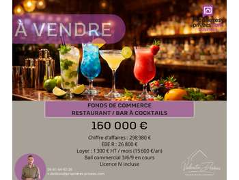 Vente restaurant bar lic IV à Carcassonne 11000
