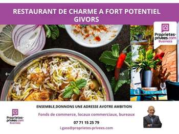 Vente restaurant 90 couverts à Givors 69700