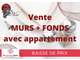 Vente murs FDC restaurant + appart au Grau du Roi