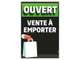 Vente à emporter