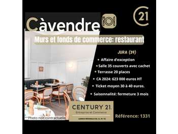 AV restaurant murs et fonds, spot touristique Jura