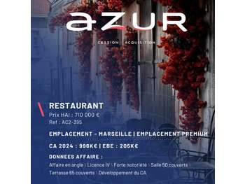 VENTE Beau restaurant dans Marseille centre