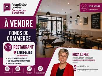 SAINT MALO INTRA MUROS - RESTAURANT 45 COUVERTS +