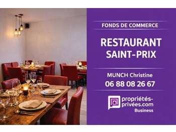 Vente restaurant 84 couverts terrasse à Saint Prix