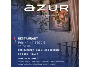VENTE Beau restaurant à Salon-de-Provence