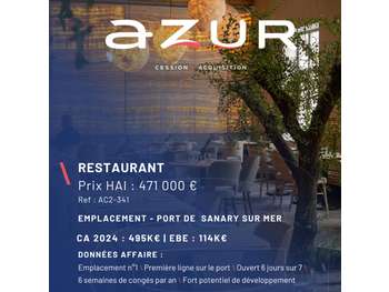 VENTE Restaurant sur le port de Sanary sur Mer